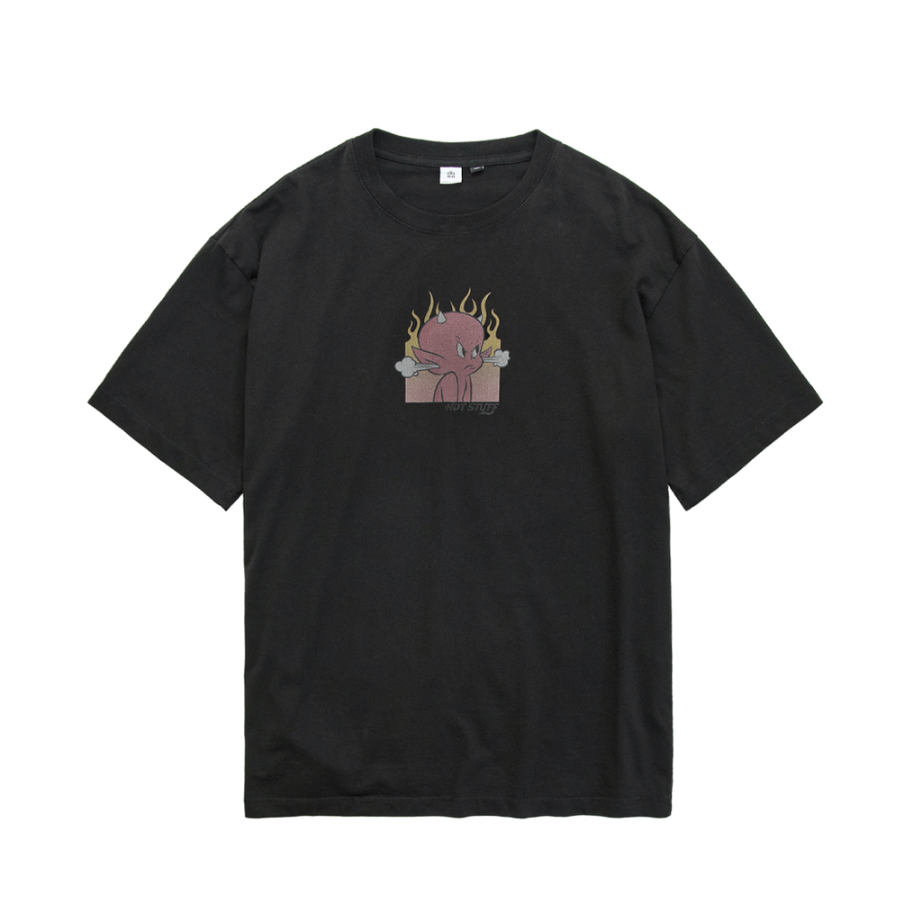 Polyteru - x Hot Stuff 1/2 Sleeves 'Flame' (Washed Black) product image 1 | TRAB K-Fashion Australia
