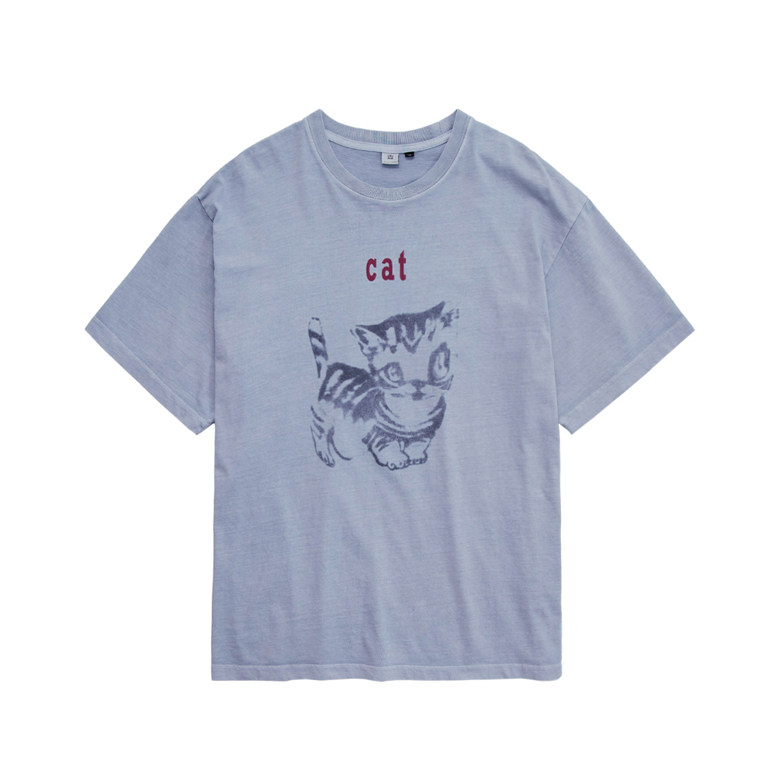 Polyteru - HANK Cat 1/2 Tee (Blue) product image 1 | TRAB K-Fashion Australia