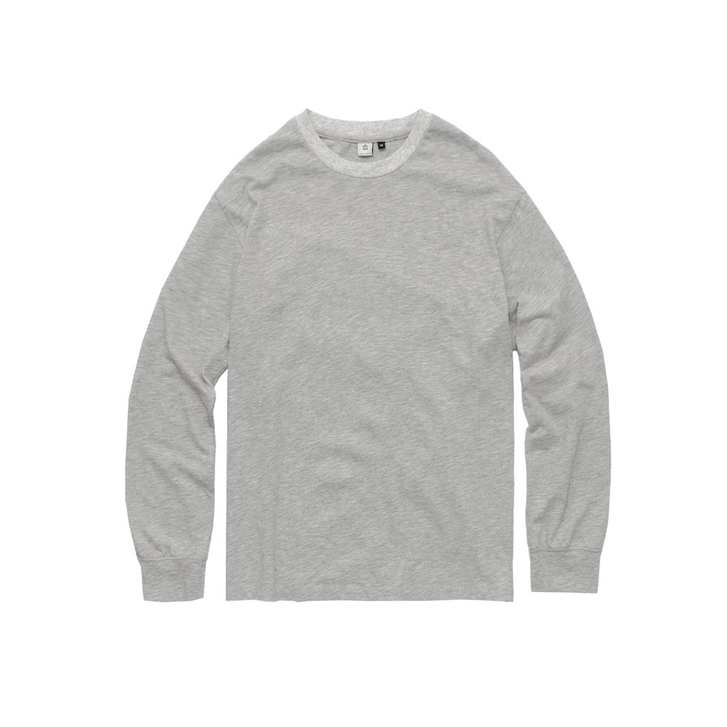 Polyteru - Textured Long Sleeves Slub (Melange Gray) product image 1 | TRAB K-Fashion Australia