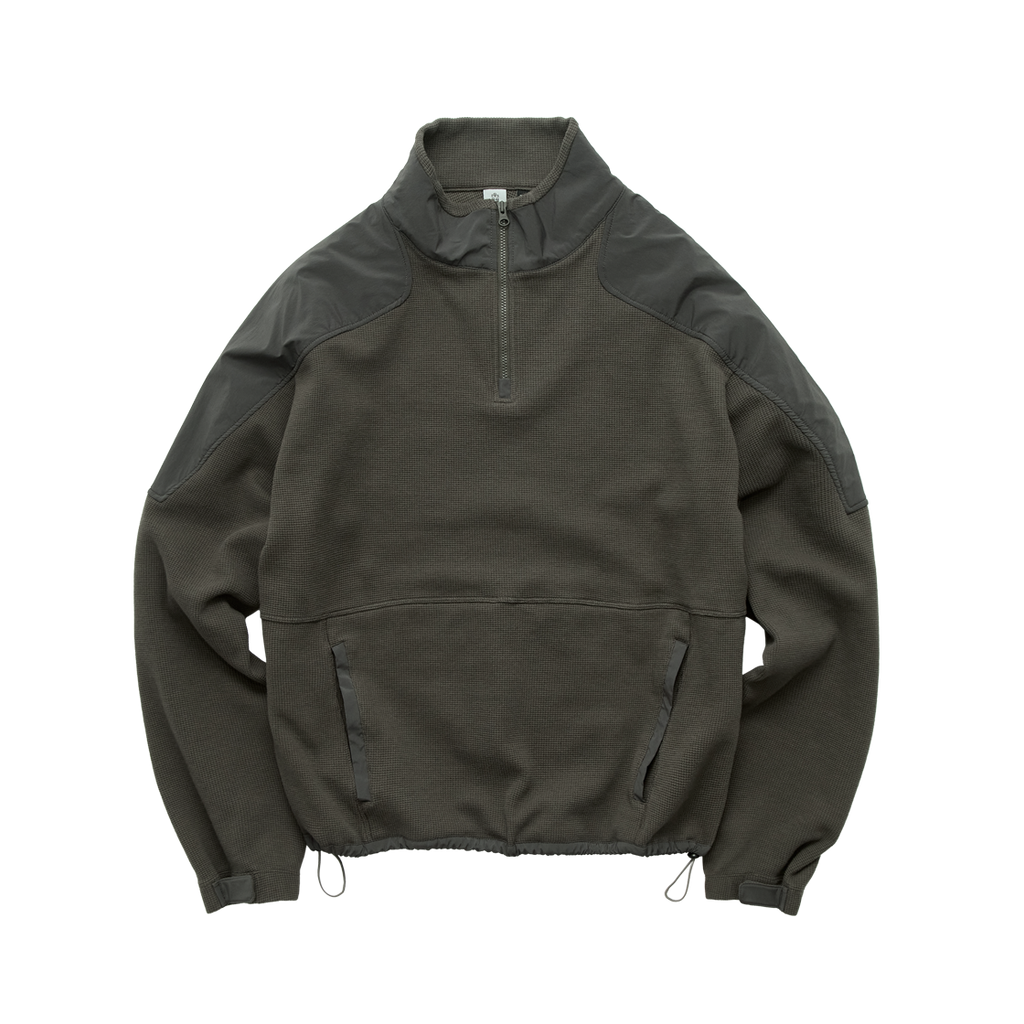 Polyteru - Commando Half Zip (Sweat Khaki) product image 1 | TRAB K-Fashion Australia