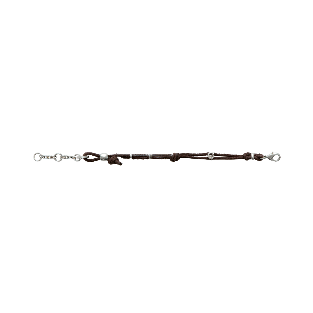 Polyteru - Double Strand Leather Bracelet (Brown) product image 2 | TRAB K-Fashion Australia