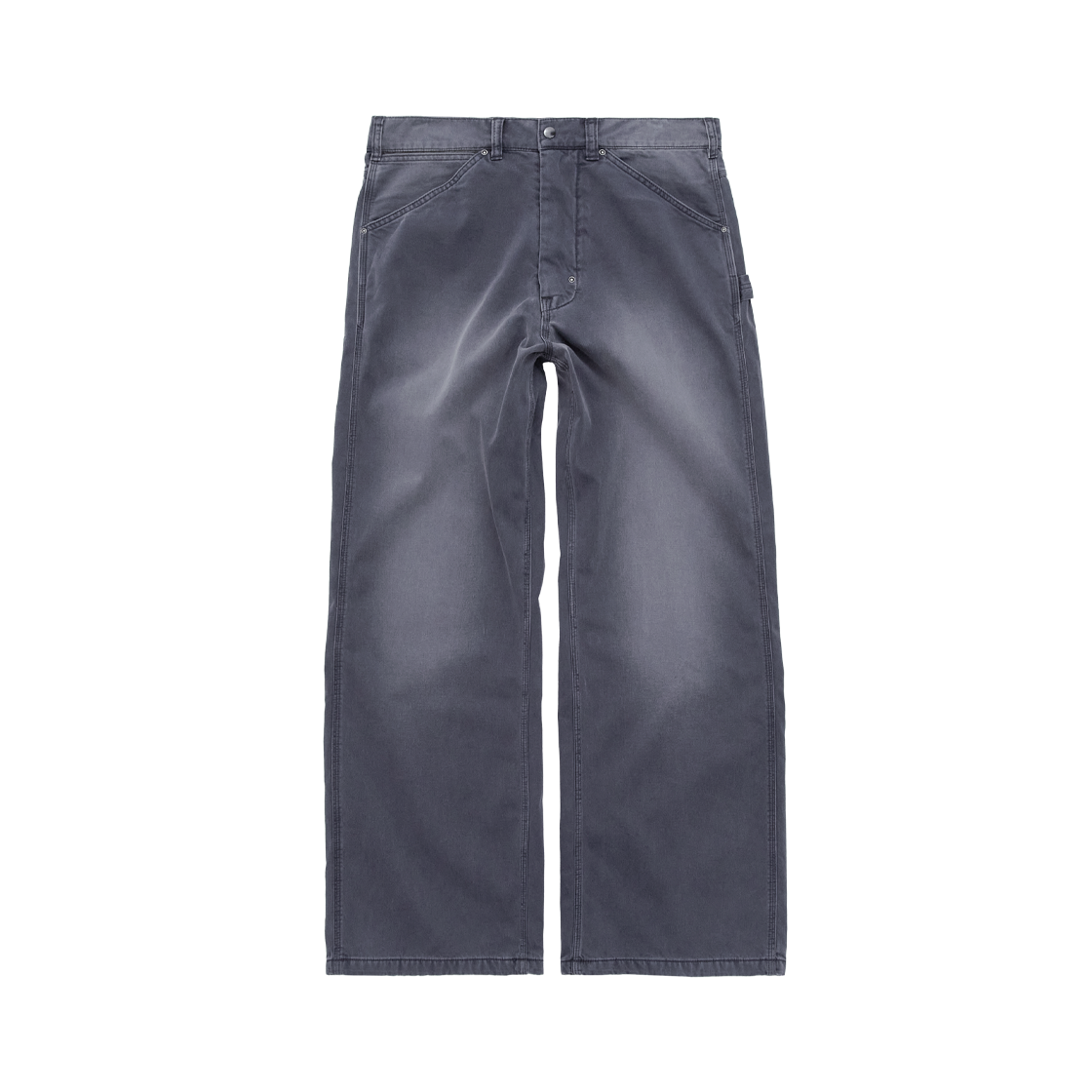 Polyteru - Sulfur Dyed French Work Pants Hard Washed (Blue Gray) product image 1 | TRAB K-Fashion Australia