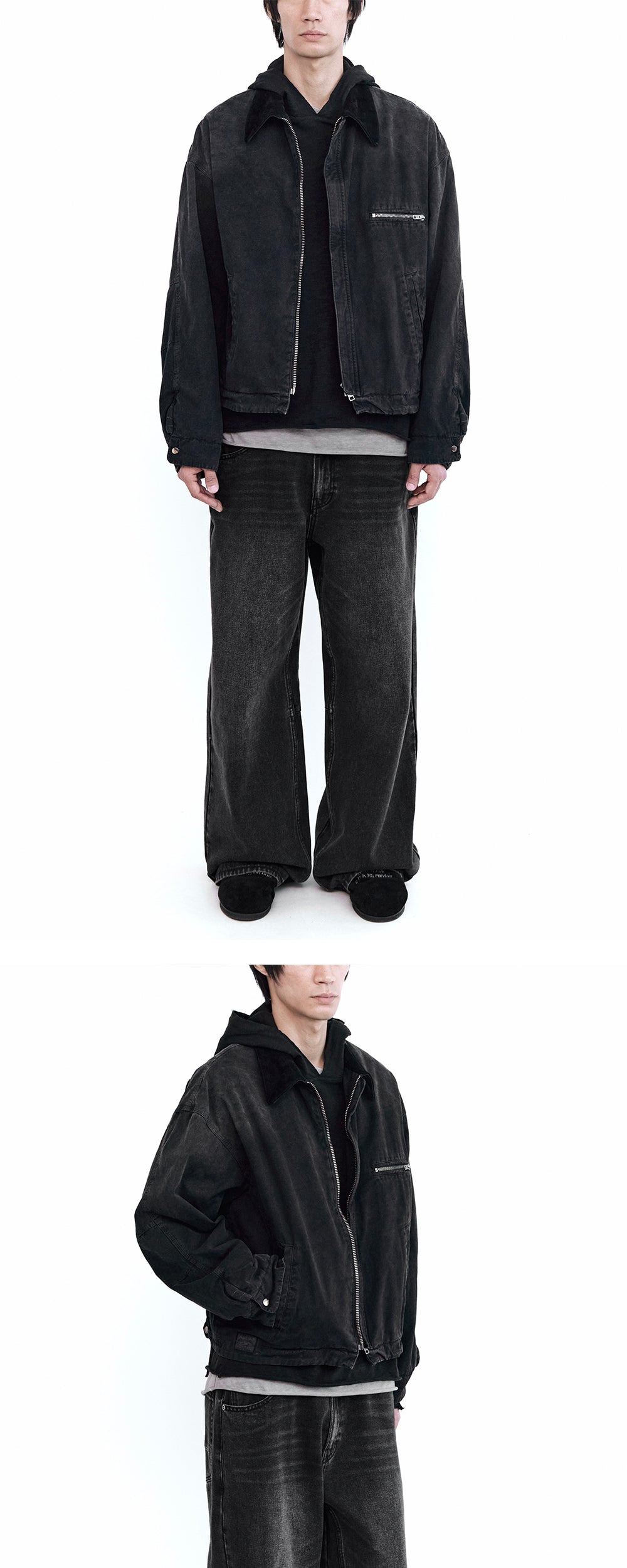 Polyteru - Padded Work Jacket Dark (Purple Ink) product image 3 | TRAB K-Fashion Australia