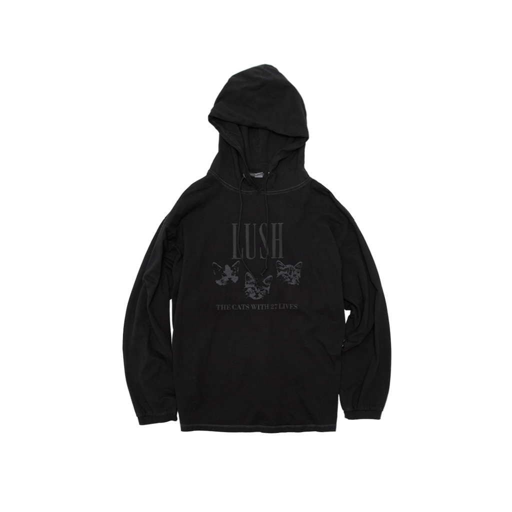 Polyteru - Graphic Hooded Long Sleeves (Lush Black) product image 1 | TRAB K-Fashion Australia