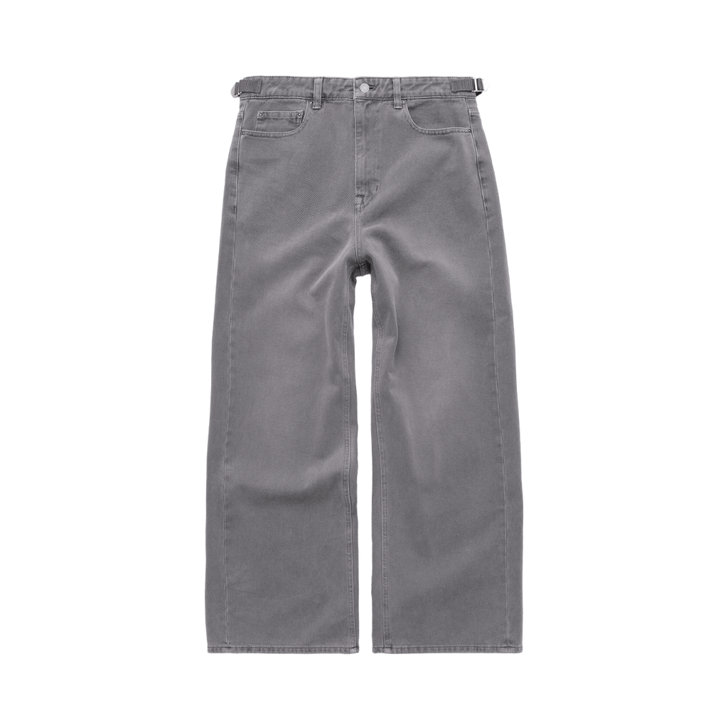 Polyteru - Soft Brushed Gosima Denim Pants (Mid Gray) product image 1 | TRAB K-Fashion Australia