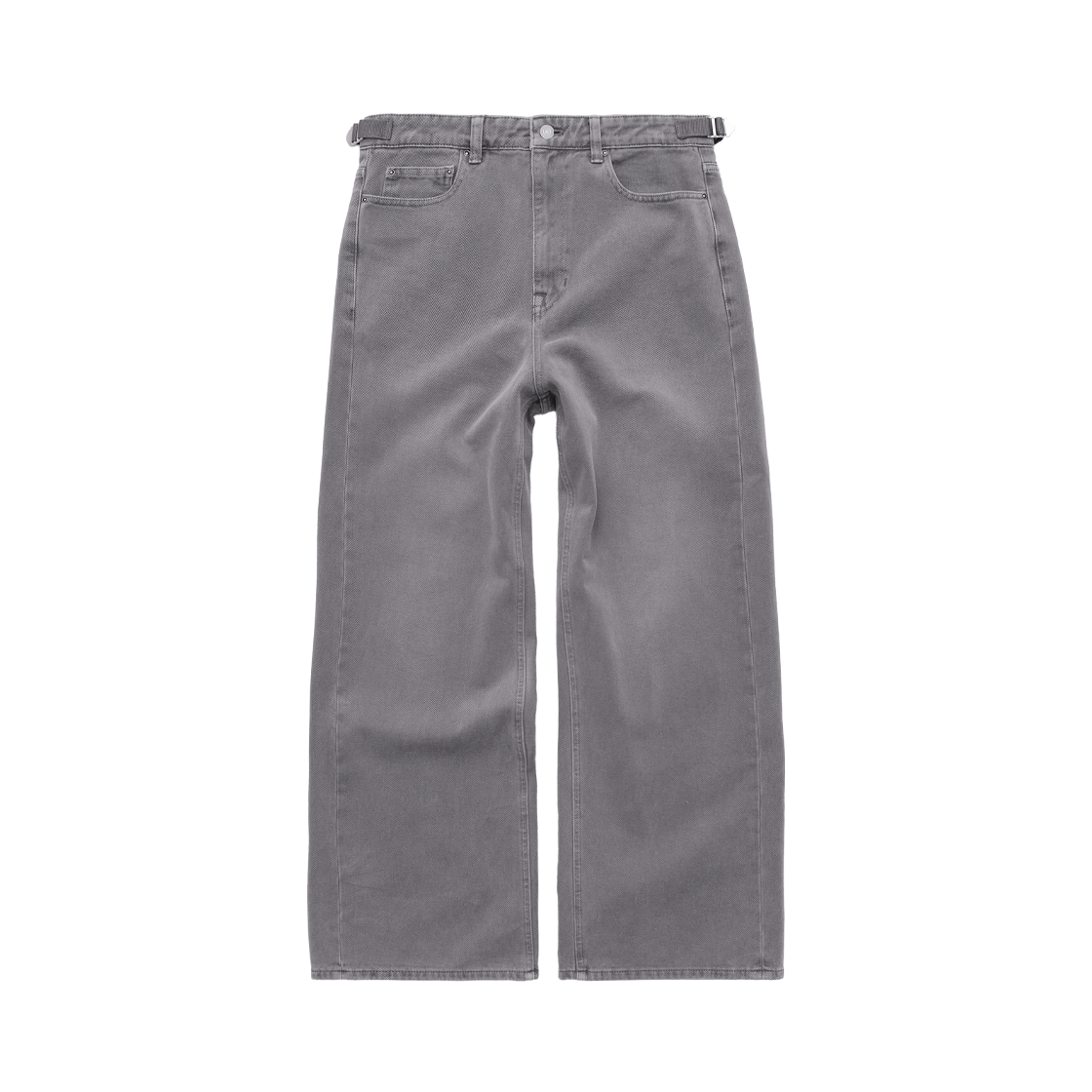 Polyteru - Soft Brushed Gosima Denim Pants (Mid Gray) product image 1 | TRAB K-Fashion Australia