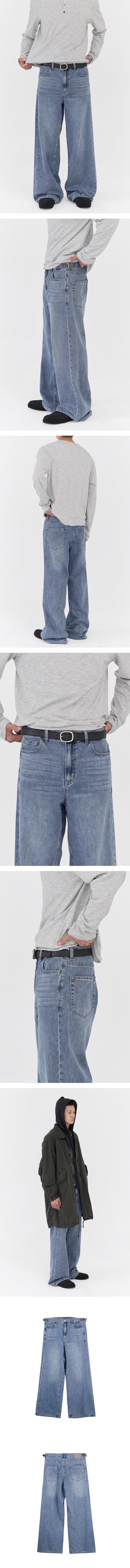 Polyteru - Uncle Cut Jeans (Washed Blue) product image 3 | TRAB K-Fashion Australia