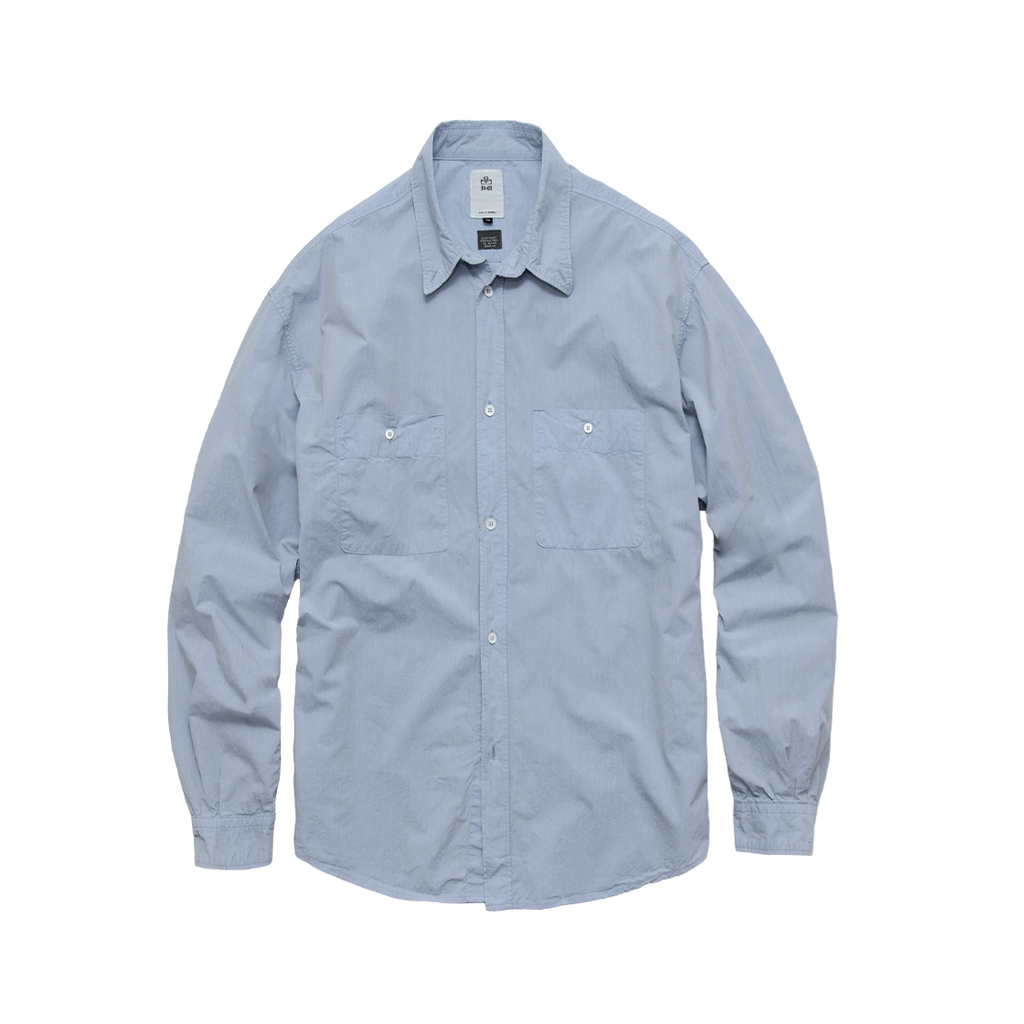Polyteru - 2 Pocket Work Shirts (Blue) product image 1 | TRAB K-Fashion Australia