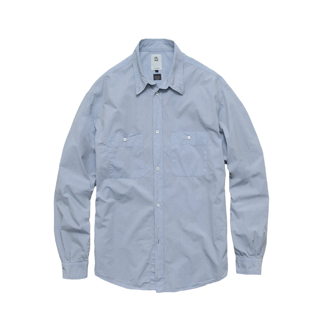 Polyteru - 2 Pocket Work Shirts (Blue) product image 1 | TRAB K-Fashion Australia