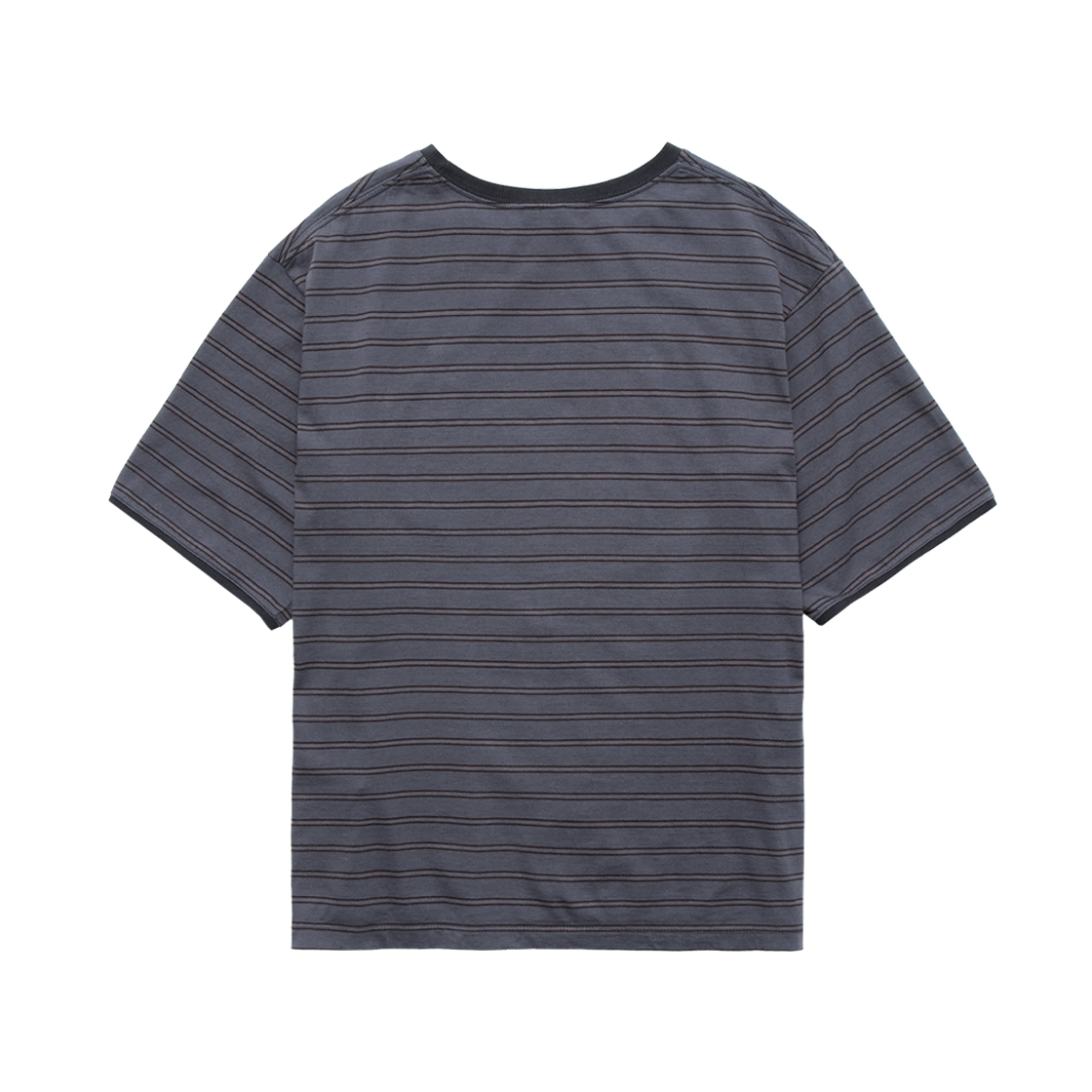 Polyteru - Loosed Striped T-Shirt (Purple Gray) product image 2 | TRAB K-Fashion Australia