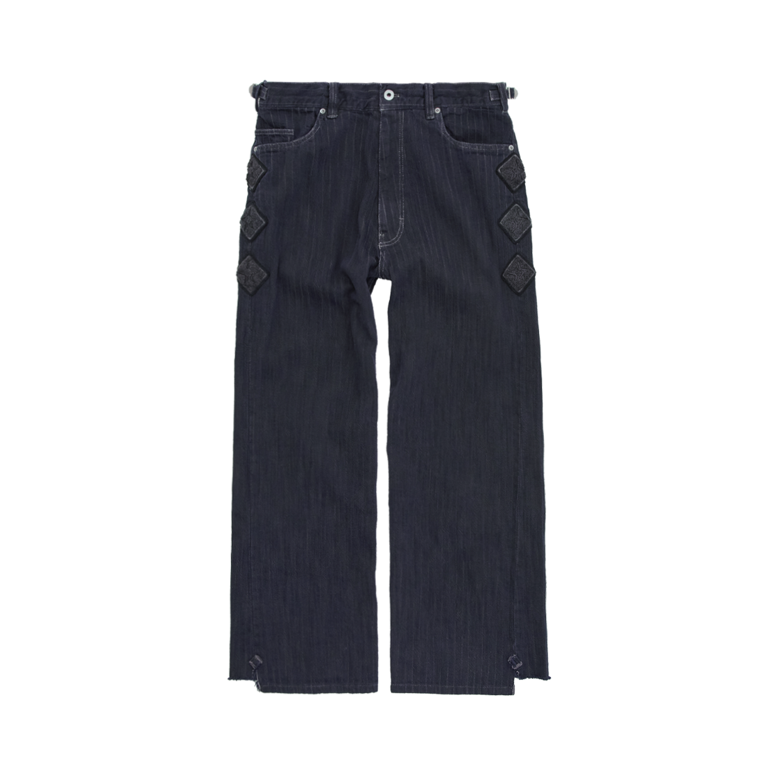 Polyteru - HANK Striped Straight Denim (Blue Charcoal) product image 1 | TRAB K-Fashion Australia