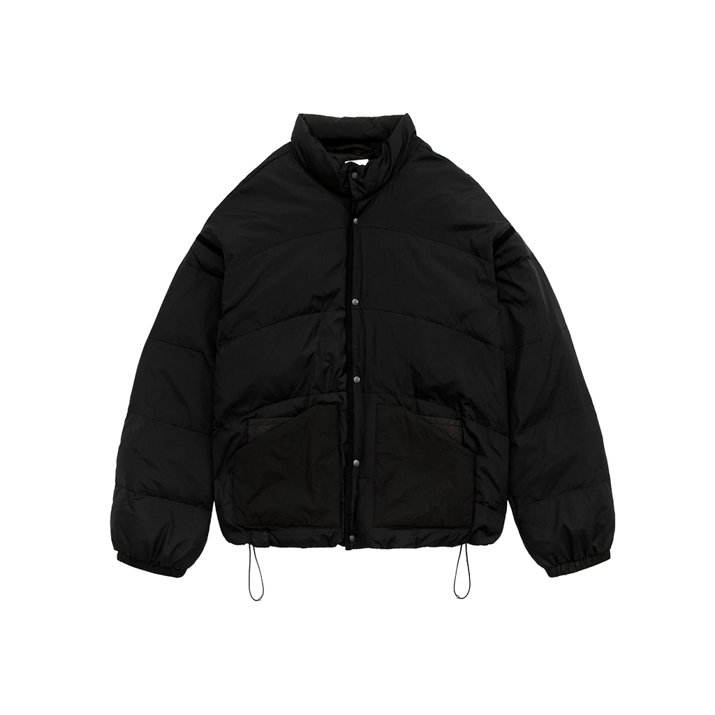 Polyteru - Micro Snap Puff Jacket (Black) product image 1 | TRAB K-Fashion Australia