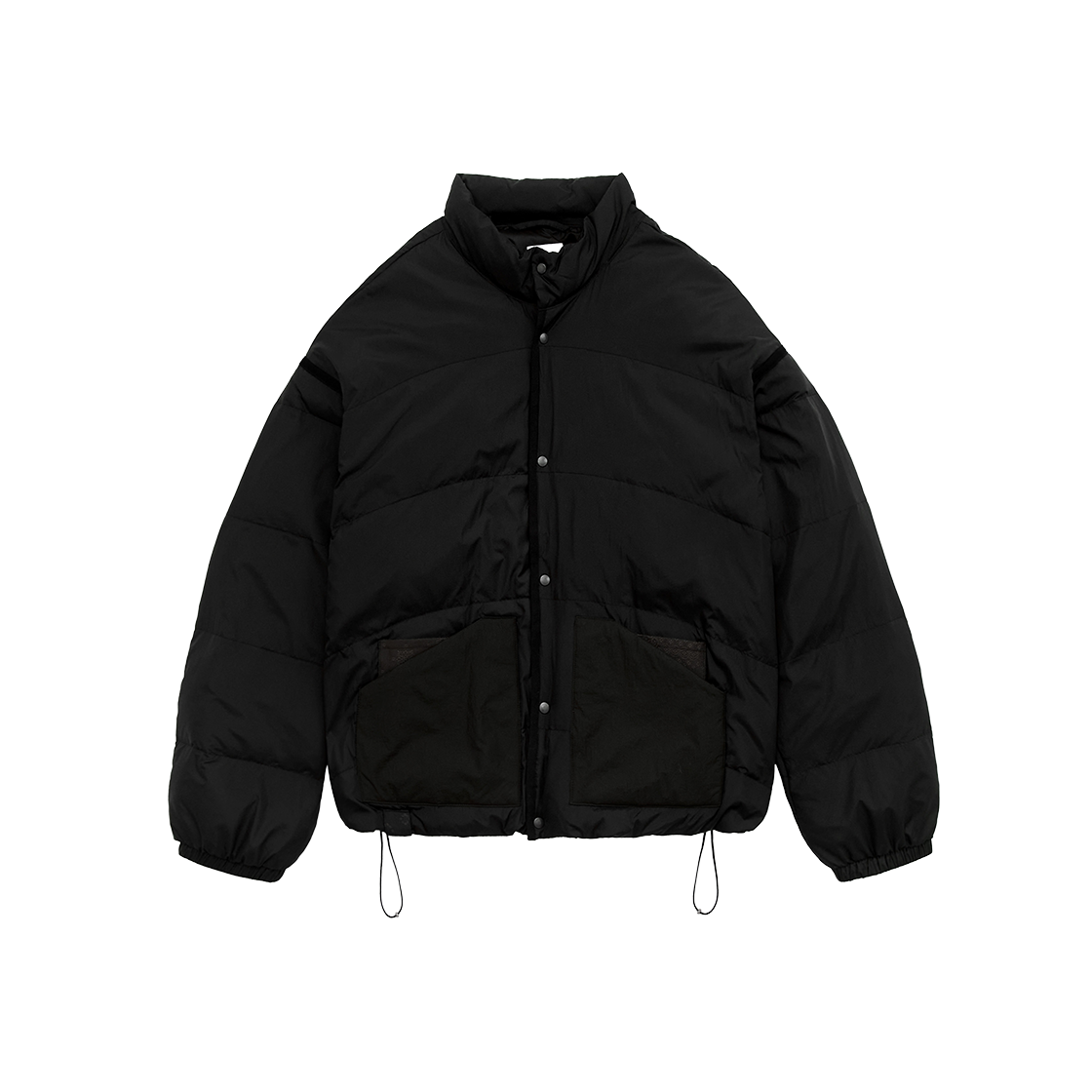 Polyteru - Micro Snap Puff Jacket (Black) product image 1 | TRAB K-Fashion Australia
