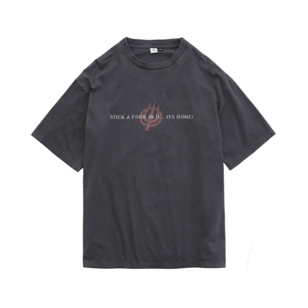 Polyteru - x Hot Stuff 1/2 Sleeves Lettering (Purple Gray) product image 1 | TRAB K-Fashion Australia