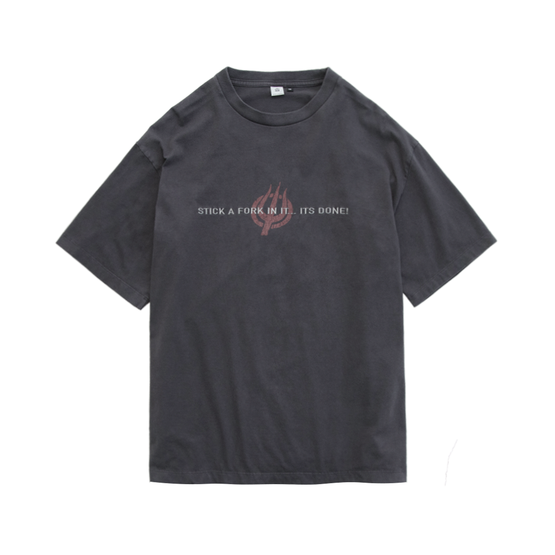 Polyteru - x Hot Stuff 1/2 Sleeves Lettering (Purple Gray) product image 1 | TRAB K-Fashion Australia