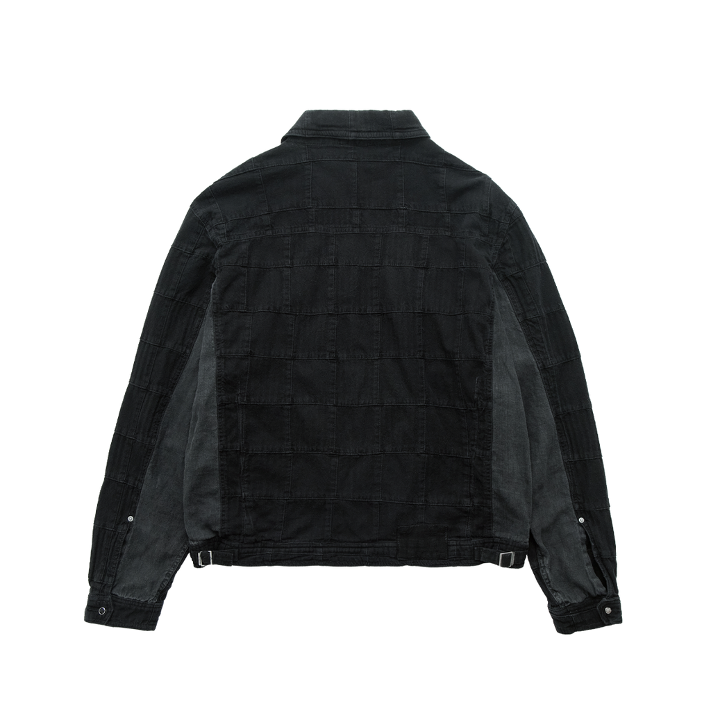 Polyteru - India Patched Trucker Jacket (Black) product image 2 | TRAB K-Fashion Australia