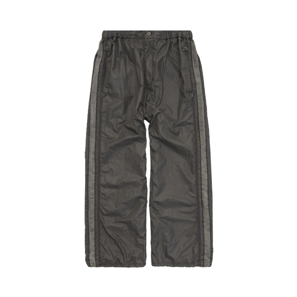 Polyteru - Glossy Track Pants (Khaki Gray) product image 1 | TRAB K-Fashion Australia