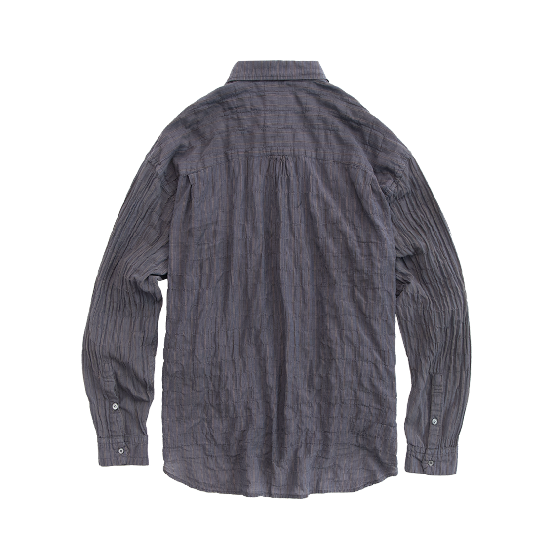 Polyteru - Striped Shirts Dirty Dyed (Purple Gray) product image 2 | TRAB K-Fashion Australia