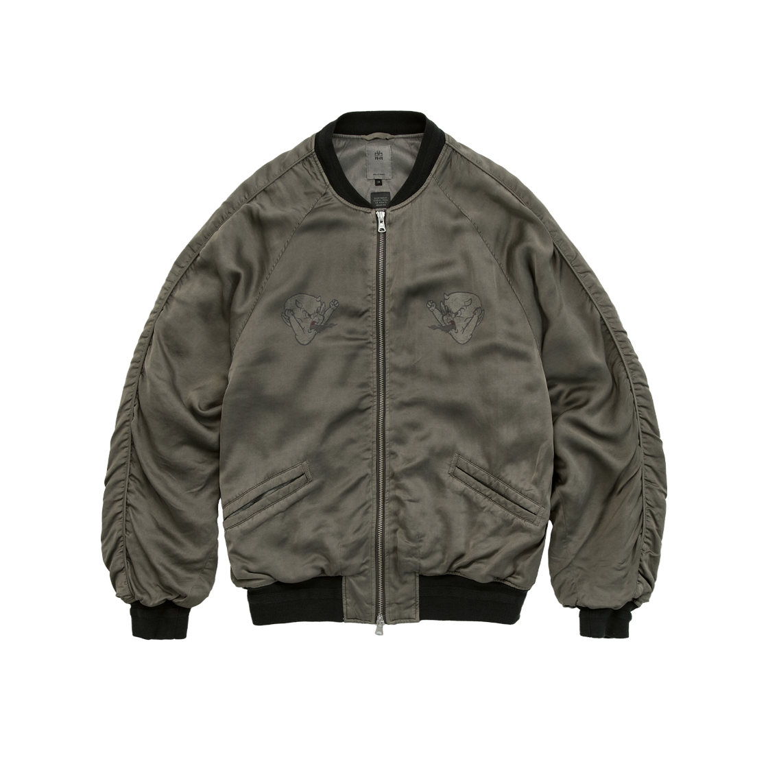 Polyteru - x Hot Stuff Rayon Souvenir Jacket (Sage) product image 1 | TRAB K-Fashion Australia