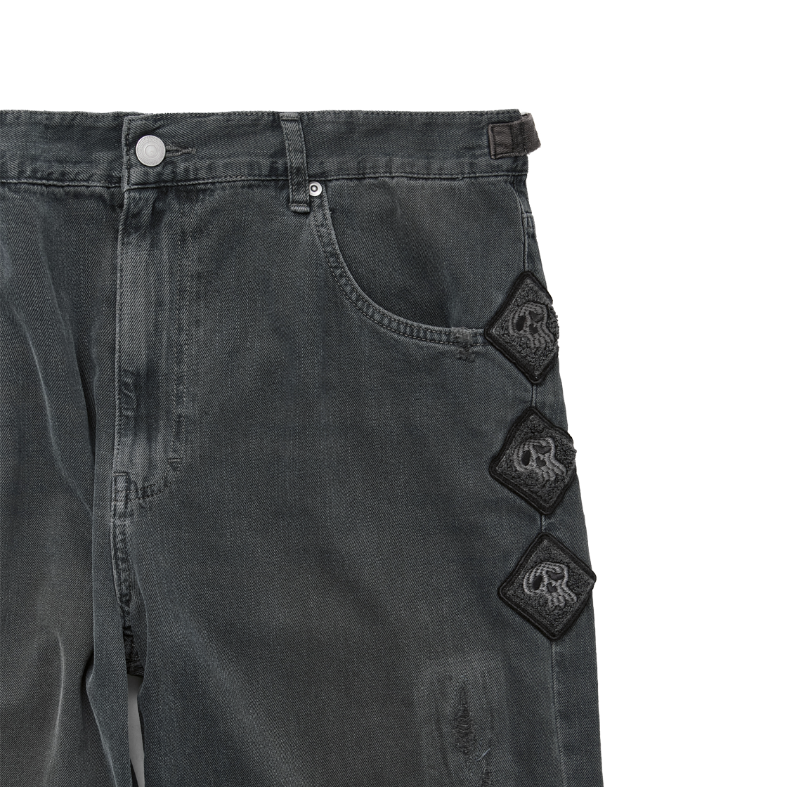 Polyteru - HANK Narrow Gosima Denim Pants (Blue Charcoal) product image 3 | TRAB K-Fashion Australia