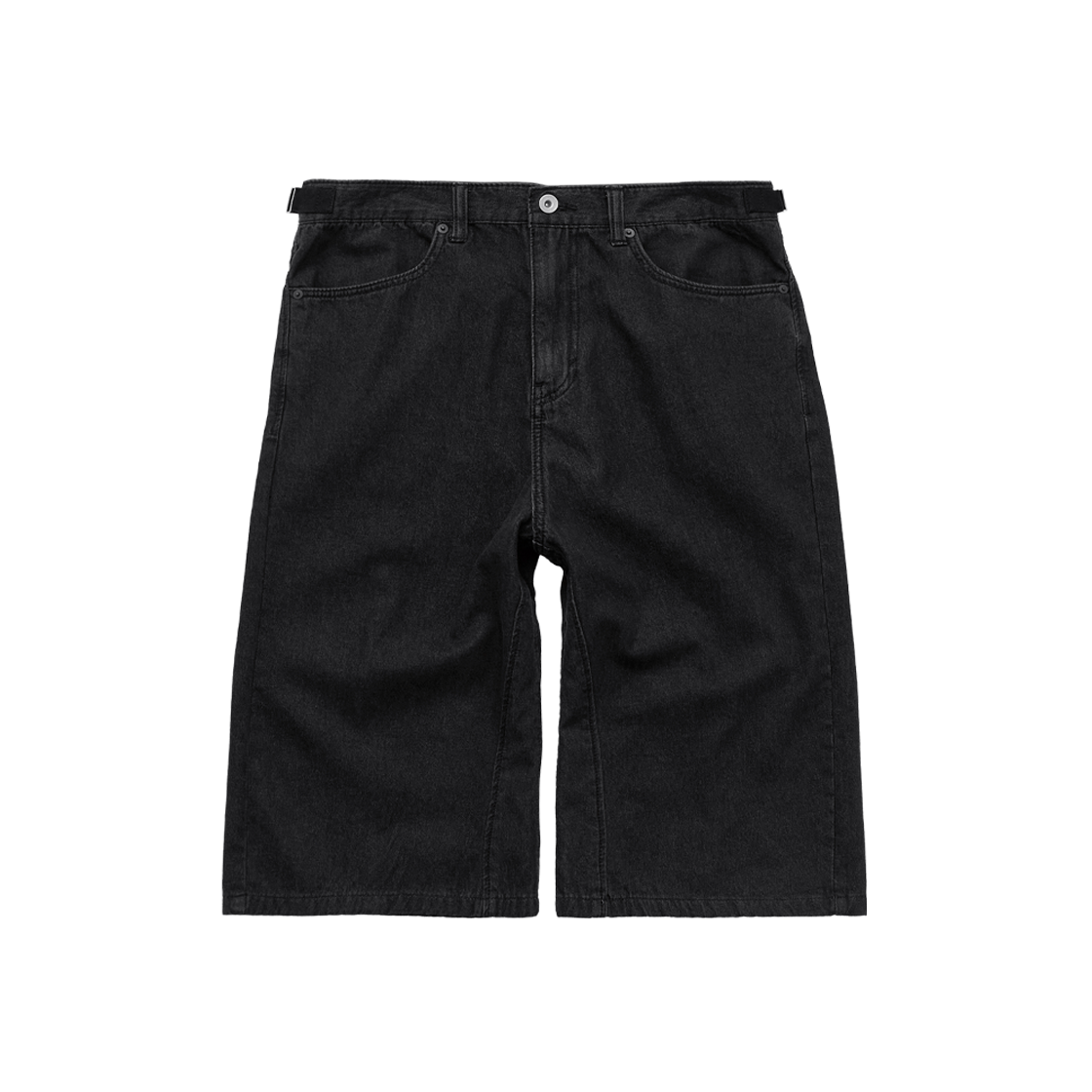 Polyteru - 6Cut Contour Denim Pants (Black) product image 1 | TRAB K-Fashion Australia