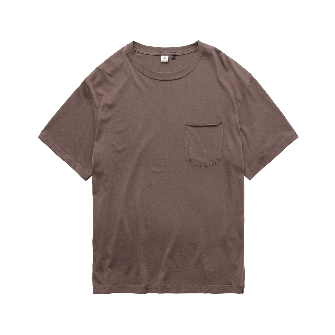 Polyteru - Raw Cut Pocket T-Shirt (Pink Brown) product image 1 | TRAB K-Fashion Australia