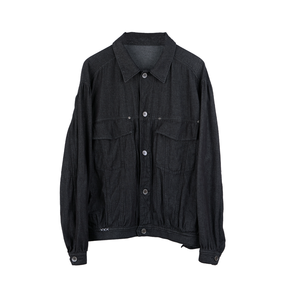 Polyteru - Denim Trucker Jacket Old Man (Dark Indigo) product image 1 | TRAB K-Fashion Australia