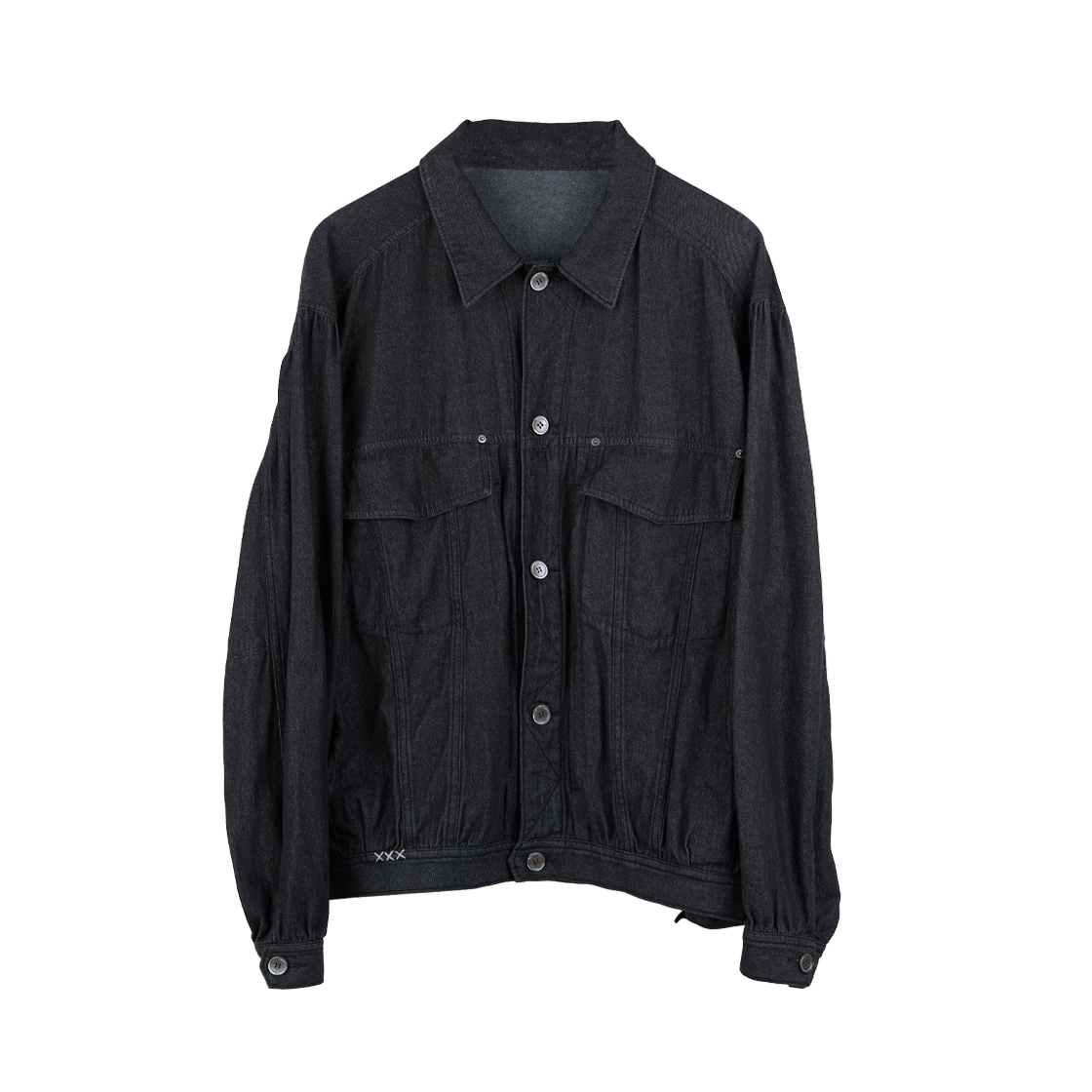 Polyteru - Denim Trucker Jacket Old Man (Dark Indigo) product image 1 | TRAB K-Fashion Australia