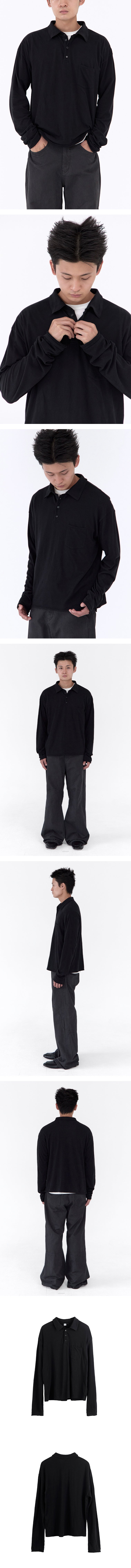 Polyteru - Soft PK Long Sleeves (Black) product image 3 | TRAB K-Fashion Australia