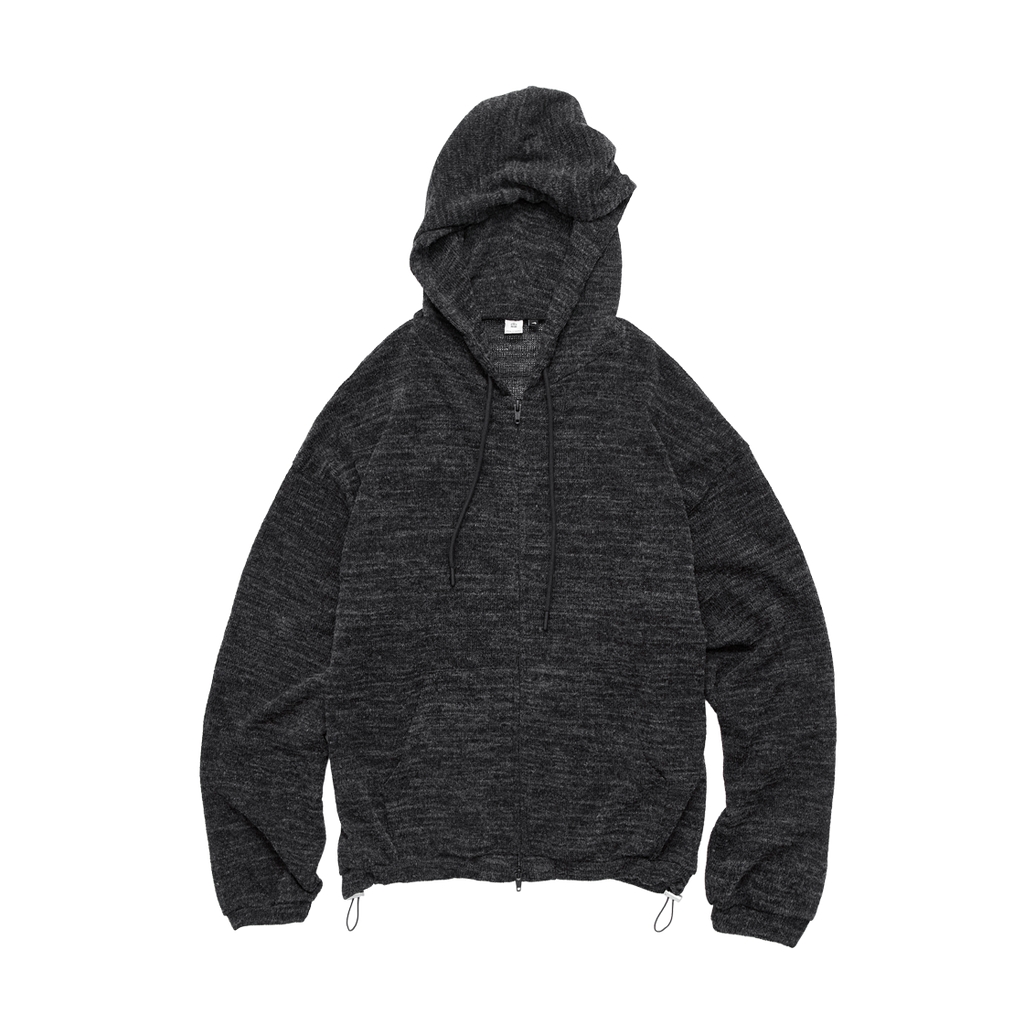 Polyteru - Net Zip Hoodie (Charcoal) product image 1 | TRAB K-Fashion Australia
