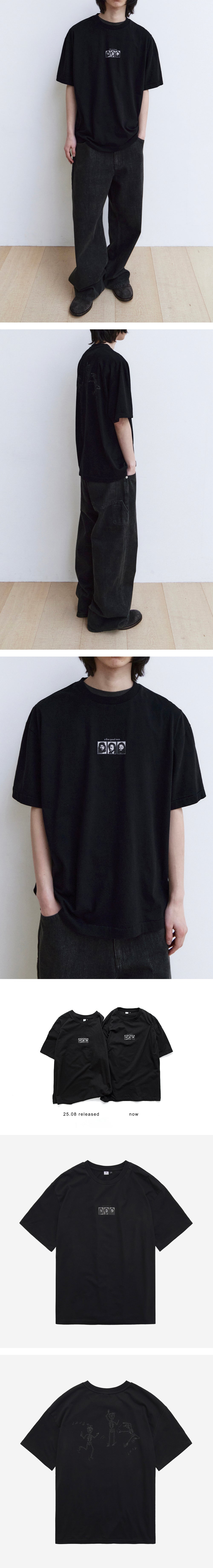 Polyteru - 1/2 Graphic T-Shirt 'A Few Good Men' (Washed Black) product image 3 | TRAB K-Fashion Australia