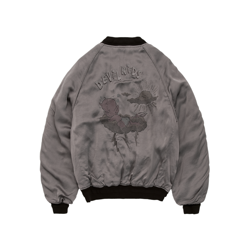 Polyteru - x Hot Stuff Rayon Souvenir Jacket (Lavender) product image 2 | TRAB K-Fashion Australia