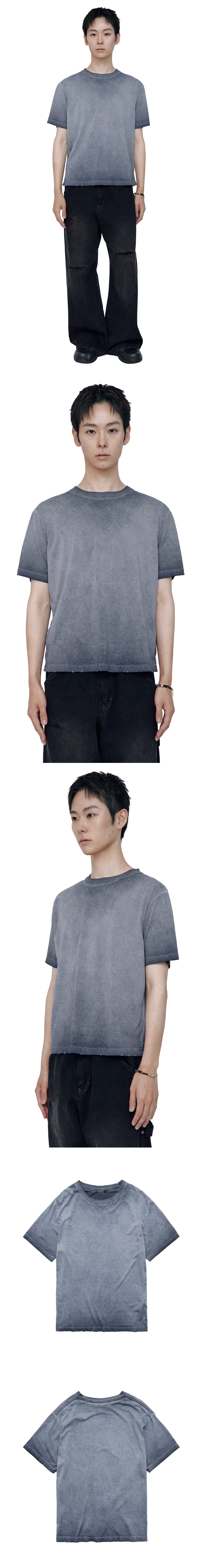 Polyteru - Fog 1/2 Tee Hard (Washed Navy) product image 3 | TRAB K-Fashion Australia