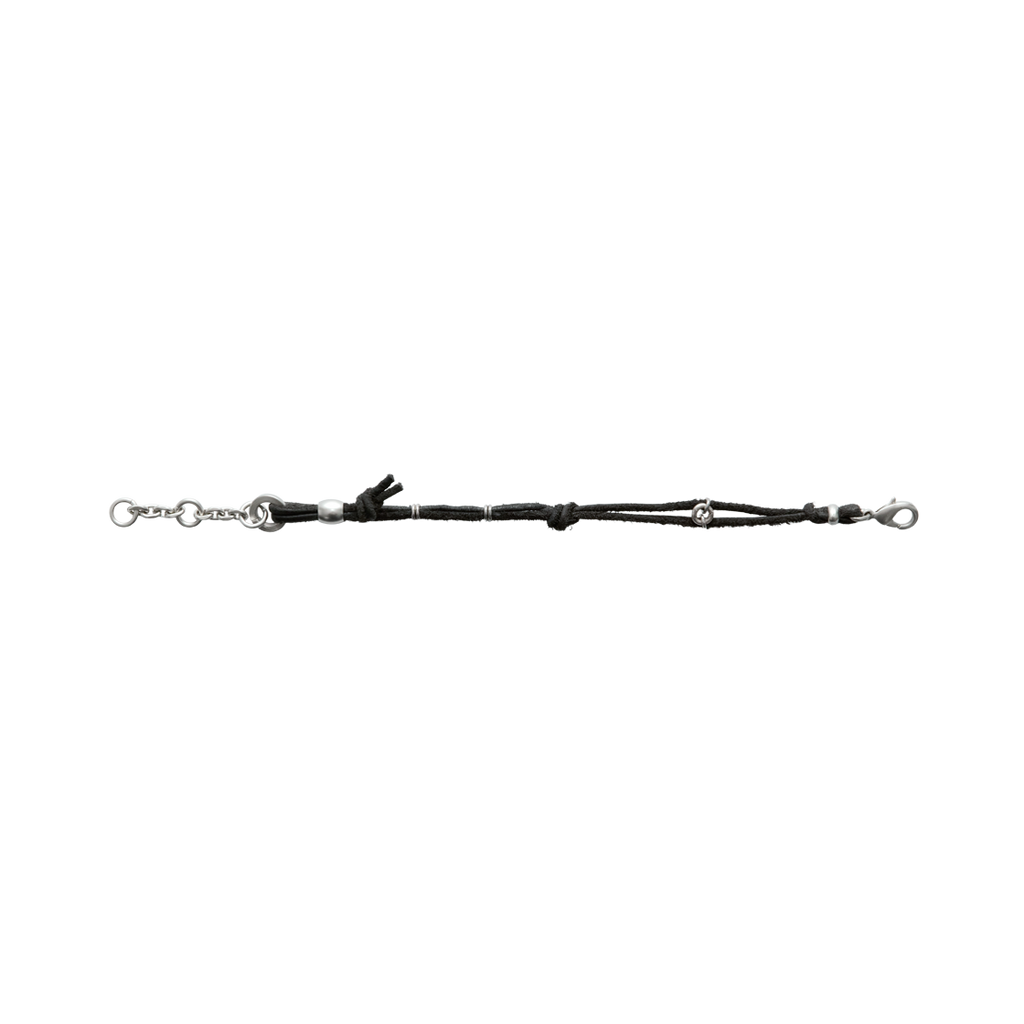 Polyteru - Double Strand Leather Bracelet (Black) product image 2 | TRAB K-Fashion Australia