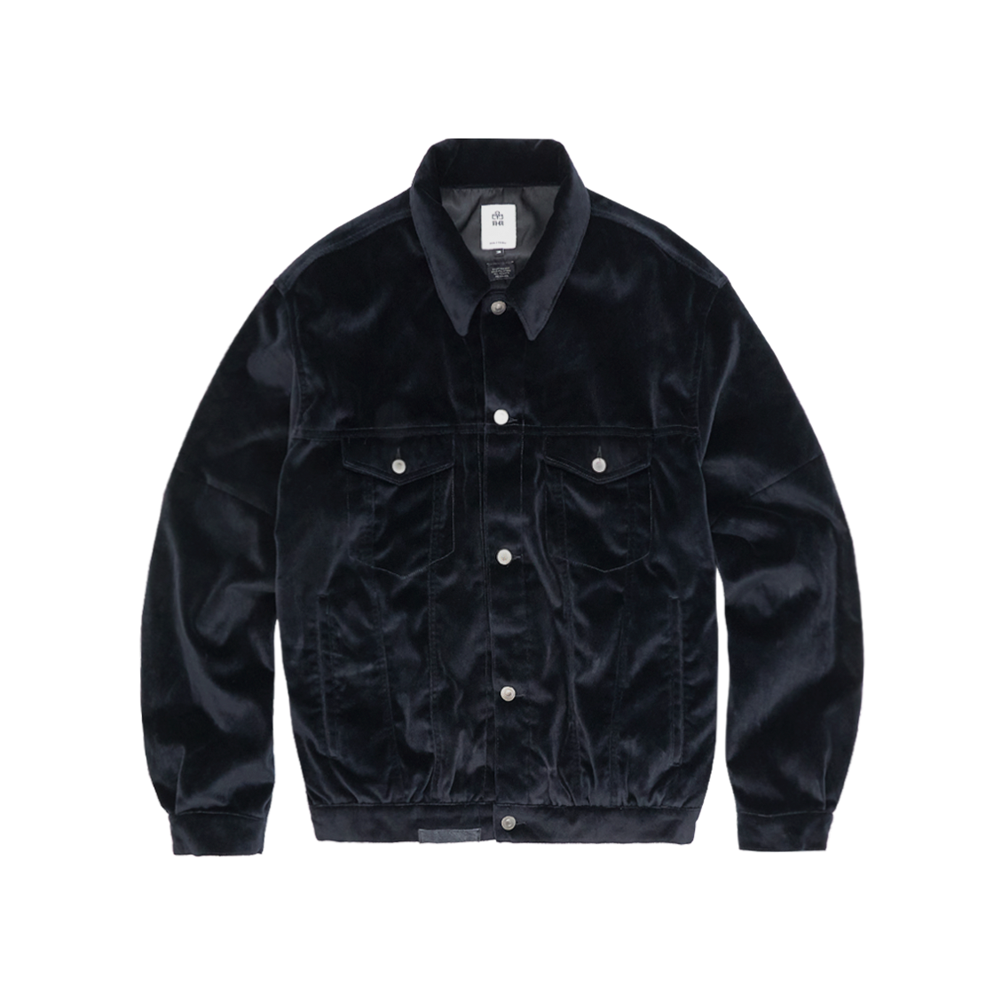 Polyteru - Velour Trucker Jacket (Black) product image 1 | TRAB K-Fashion Australia