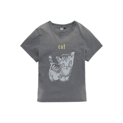 Polyteru - HANK Cat 1/2 Tee (Charcoal) product image 1 | TRAB K-Fashion Australia