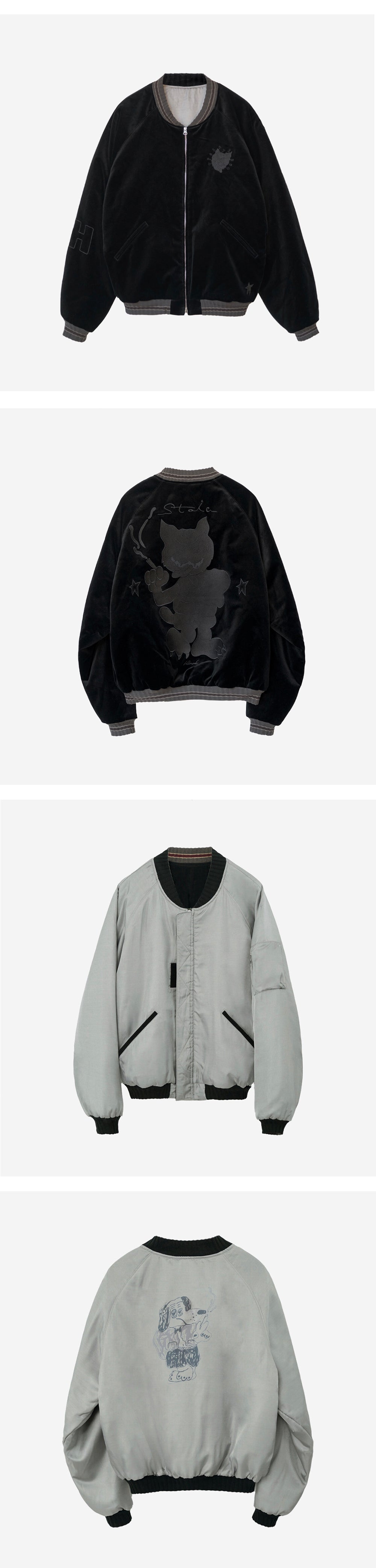 Polyteru - HANK Velvet Souvenir Jacket (Black) product image 7 | TRAB K-Fashion Australia