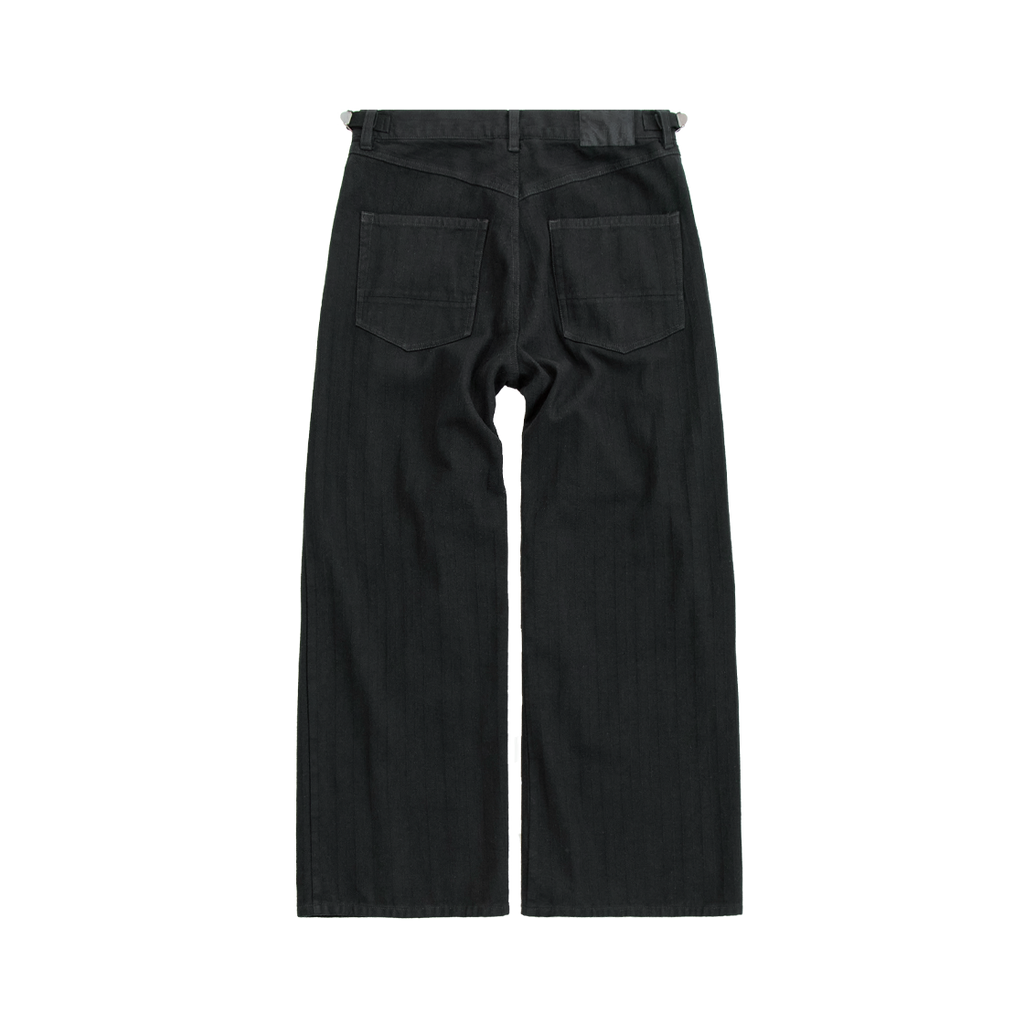 Polyteru - Gosima Pants (Striped Black) product image 2 | TRAB K-Fashion Australia