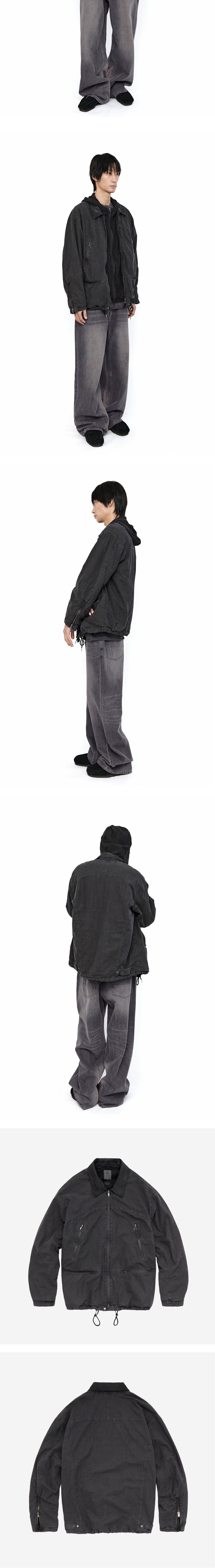 Polyteru - 5 Zip Jacket (Purple Brown) product image 4 | TRAB K-Fashion Australia