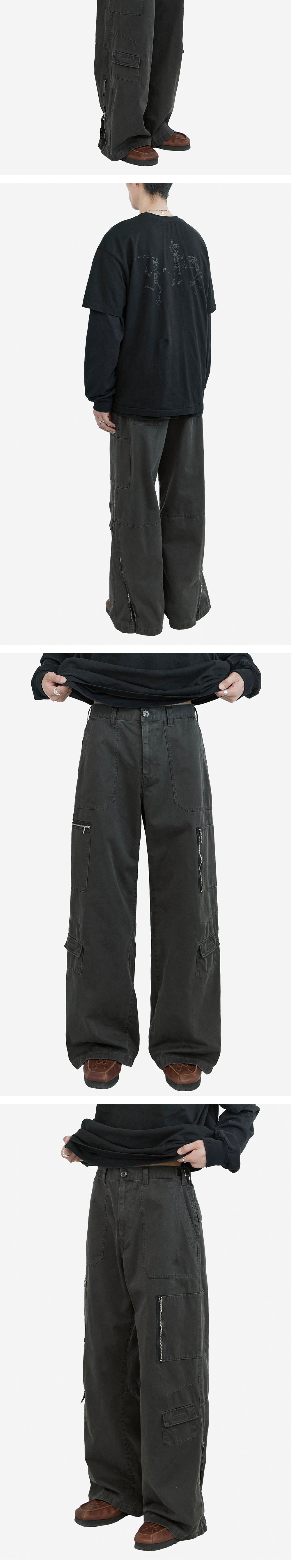 Polyteru - Flight Pants (Khaki Charcoal) product image 3 | TRAB K-Fashion Australia