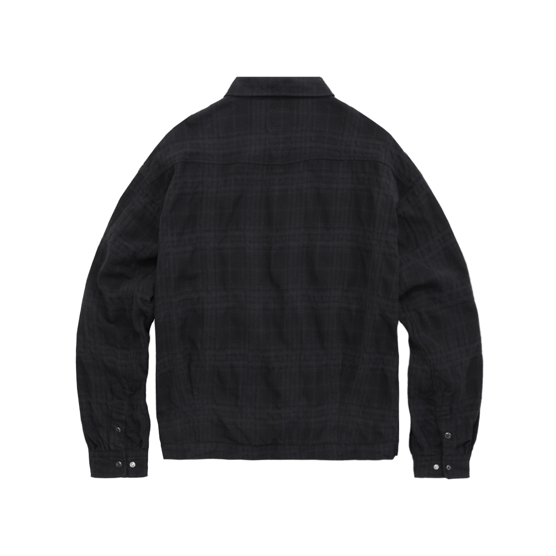 Polyteru - Western Check Trucker Jacket (Black Charcoal) product image 2 | TRAB K-Fashion Australia