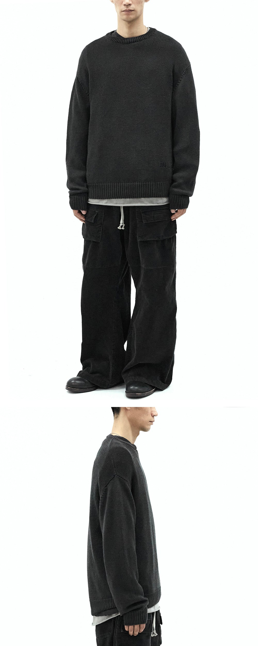 Polyteru - Heavy Front Cargo (Pajama Charcoal) product image 2 | TRAB K-Fashion Australia