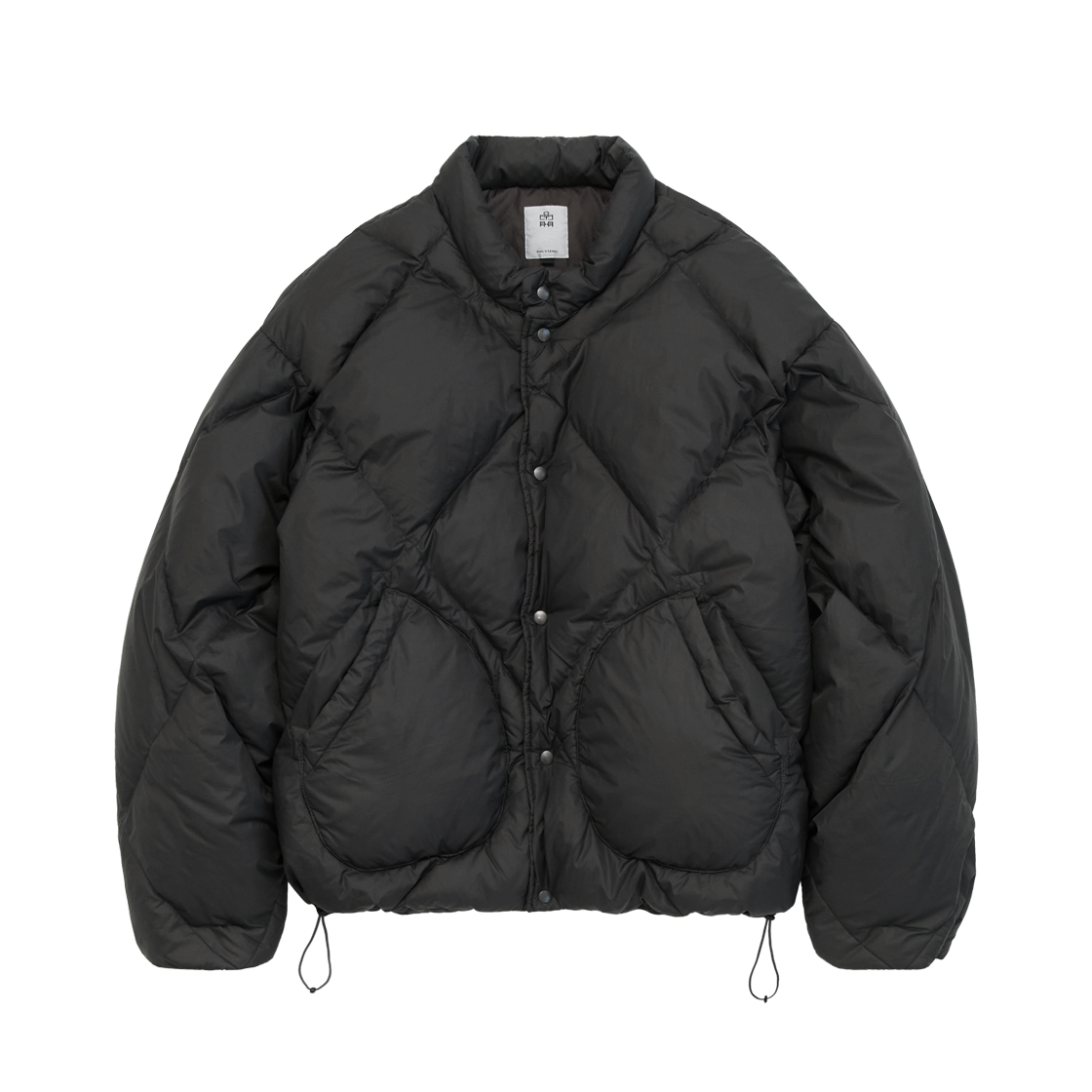 Polyteru - Rhombus Down Puffer Jacket (Black Charcoal) product image 1 | TRAB K-Fashion Australia