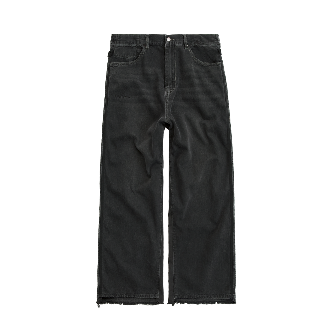 Polyteru - Rebuild Gosima Denim Pants Type 002 (Washed Black) product image 1 | TRAB K-Fashion Australia