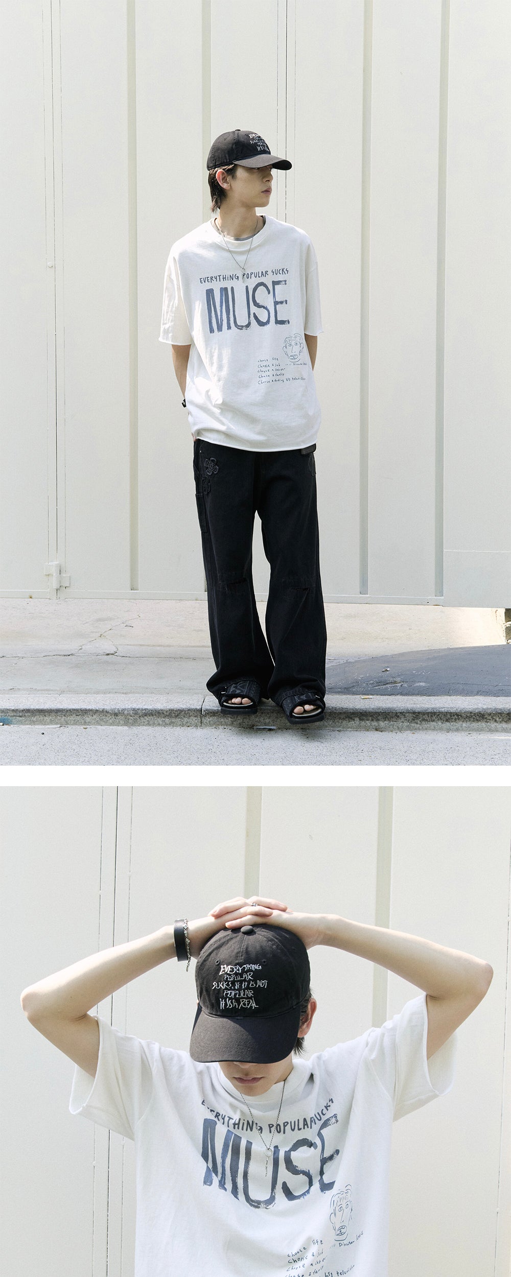 Polyteru - 1011 Doodle Cap (Black) product image 4 | TRAB K-Fashion Australia