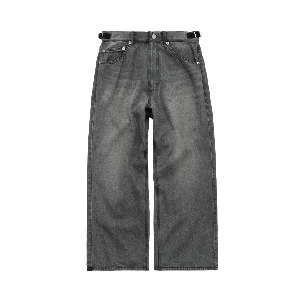 Polyteru - Gosima Denim Pants (Dirty Gray) product image 1 | TRAB K-Fashion Australia