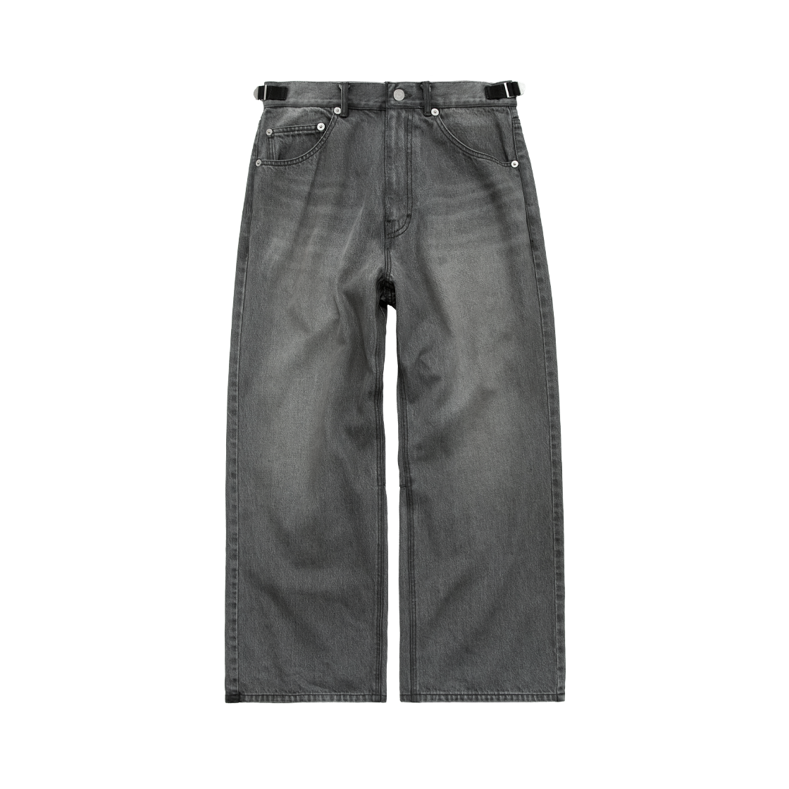 Polyteru - Gosima Denim Pants (Dirty Gray) product image 1 | TRAB K-Fashion Australia