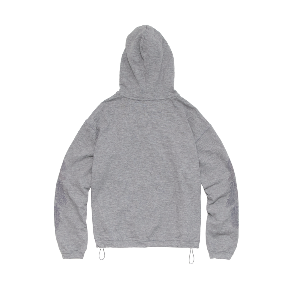 Polyteru - Feather Raw Cut Hoodie (Gray) product image 2 | TRAB K-Fashion Australia