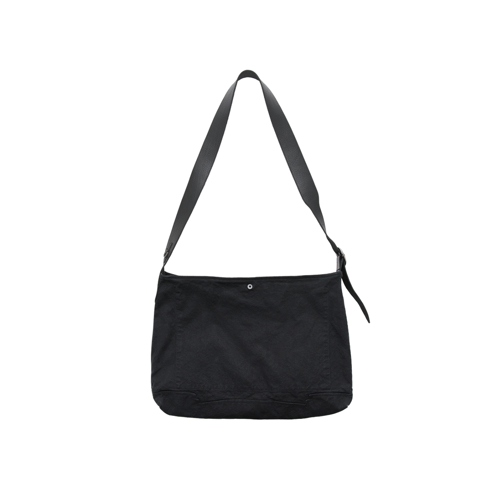 Polyteru - 1011 Fleur Patched Cross Bag (Washed Black) product image 2 | TRAB K-Fashion Australia