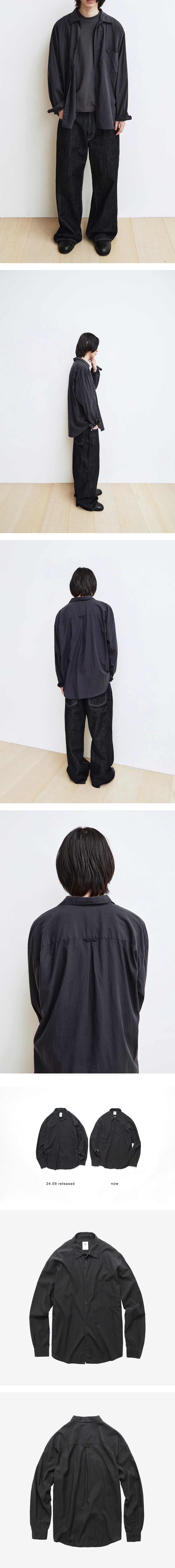 Polyteru - Tenco Loosed Shirt 2.0 (Dark Navy) product image 3 | TRAB K-Fashion Australia